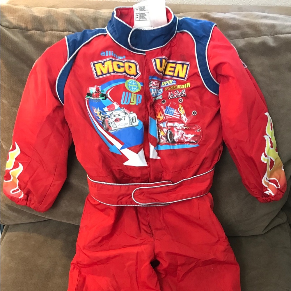 Disney Cars / Lightning McQueen racing costume.
